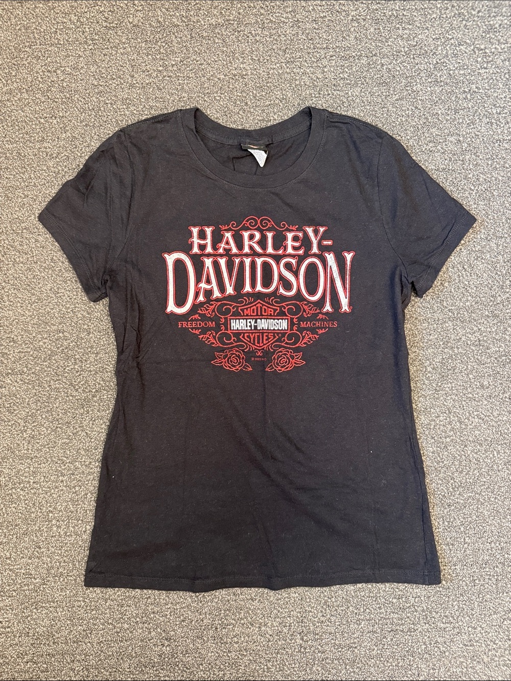 Harley-Davidson ‘McDermott’s Harley-Davidson’ Tee-Shirt in Black